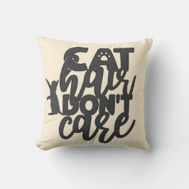 Almofada Cabelo de gato não se importa com Gatinho