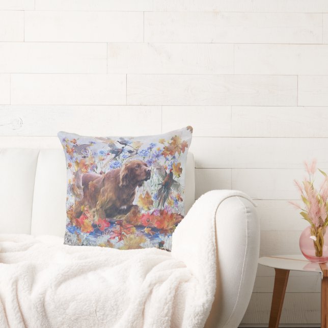 Almofada Caça ao Setter irlandês (Sofá)