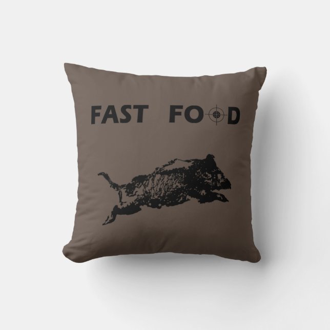 Almofada Caça rápida a comidas (Frente)