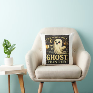 Almofada Caçador Profissional de Fantasmas Divertido Hallow
