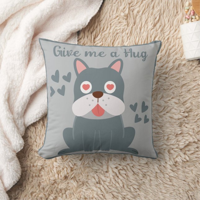 Almofada Cachorro bonitinho, citação personalizada (Cobertor)