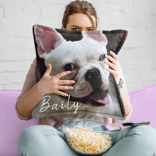 Almofada Cachorro Bonito Dão Foto Engraçada Besties Amigos 