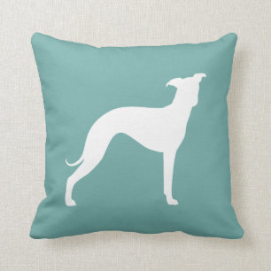 Almofada Cachorro Branco Italiano Silhueta