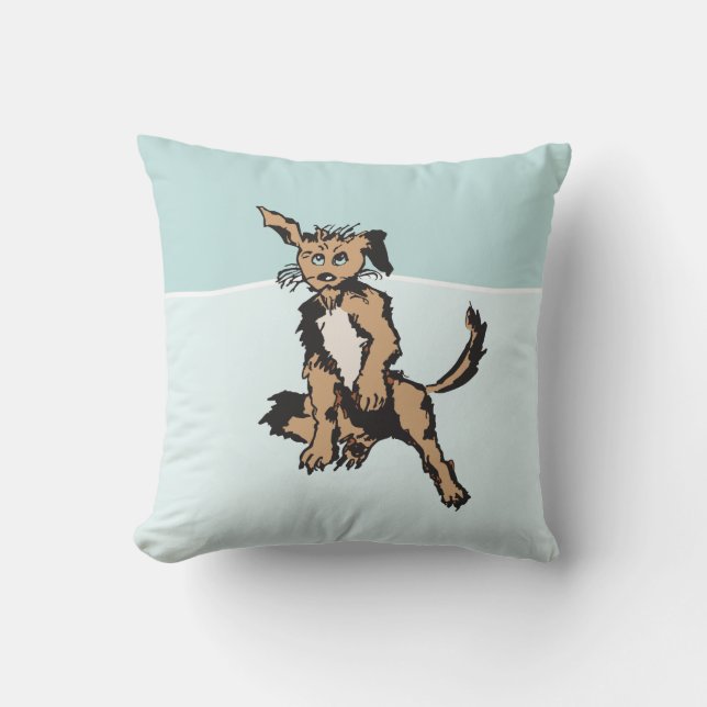 Almofada Cachorro Cachorro Com Olhos Azuis (Frente)