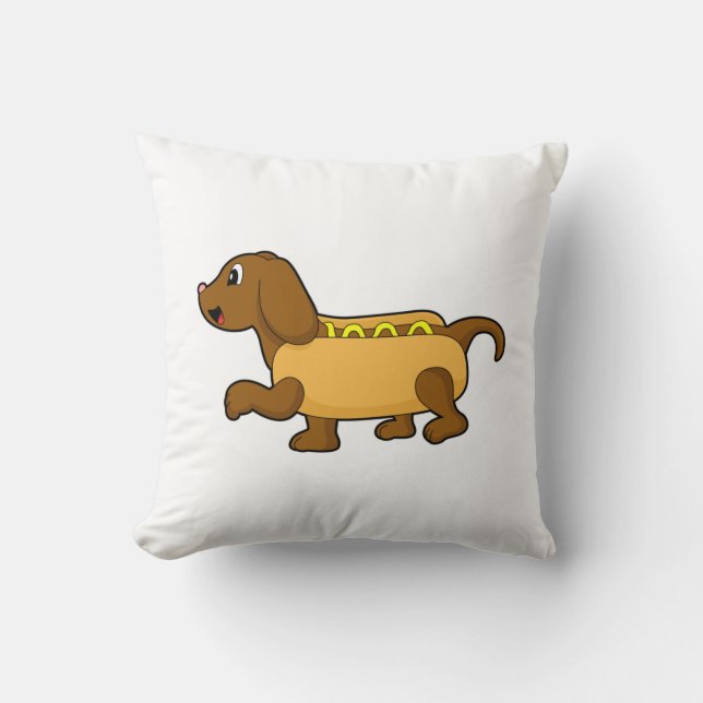 Almofada Cachorro como cachorro-quente (Frente)
