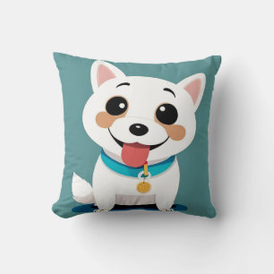 Almofada Cachorro de Desenho Animado Adorável Com Expressão
