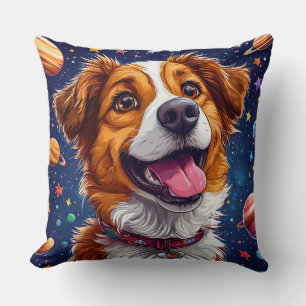 Almofada Cachorro de Desenho Animado Divertido com Cores Vi