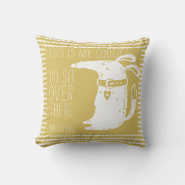 Almofada Cachorro Engraçado Personalizado Dourado