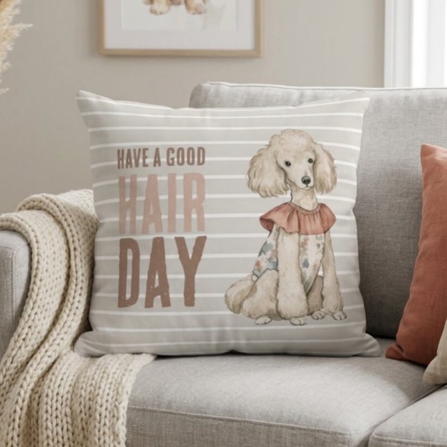 Almofada Cachorro engraçado Poodle Chique Doodle (Criador carregado)