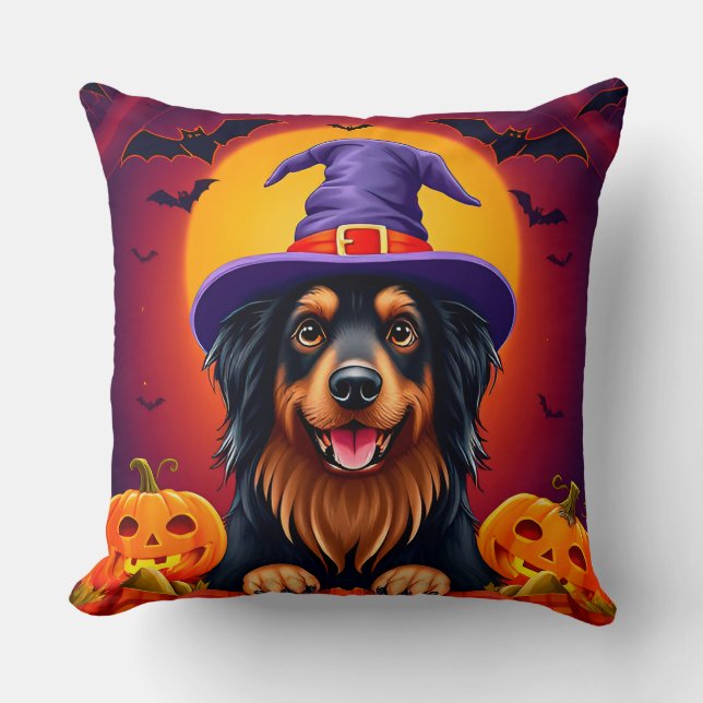 Almofada Cachorro fofo de Halloween (Frente)