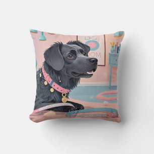 Almofada Cachorro fofo rosa azul brilho mãe de cachorro