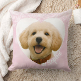 Almofada Cachorro Gato Personalizado Foto Rosa Memorial Lem
