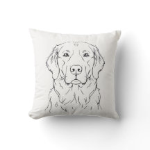 Cachorro Golden Retriever Moderno Arte Minimalista
