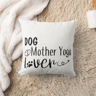 Almofada Cachorro Mãe Yoga Engraçada