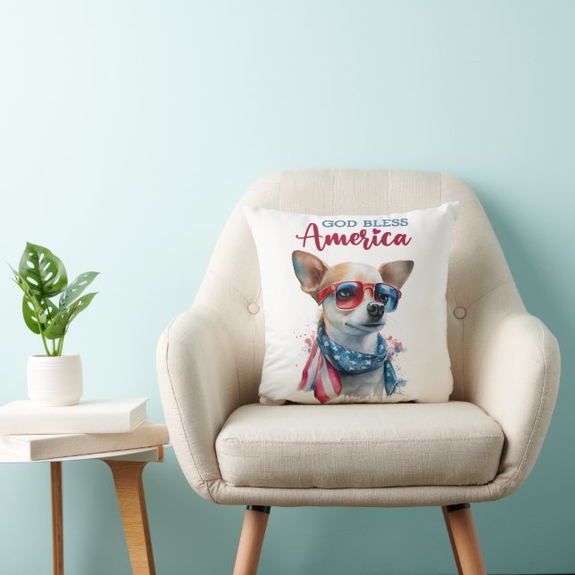 Almofada Cachorro Patriota-Chihuahua (Cadeira)