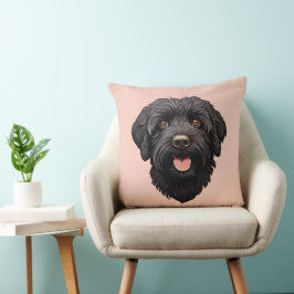 Almofada Cachorro Preto Labradoodle