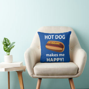 Almofada Cachorro Quente Me Torna Um Restaurante Feliz De C