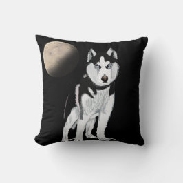 Almofada Cachorro Rouco preto e branco