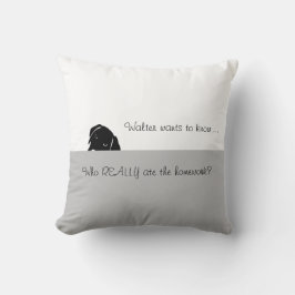 Almofada Cachorro Sneaky quer saber Travesseiro decorativo