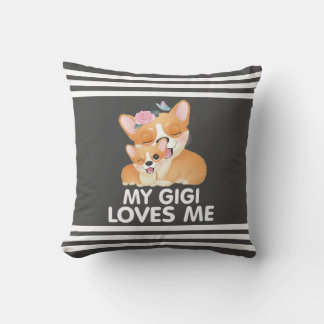 Almofada Cachorros Corgi Fofos - Minha Gigi Me Ama