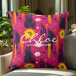Almofada Cacto Vibrante e Bem-Estar Personalizado Sunburst