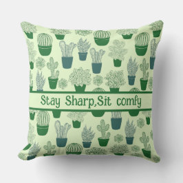 Almofada Cactus desert cactos plantar padrão moderno