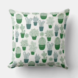 Almofada Cactus desert cactos plantar padrão moderno