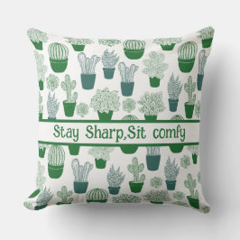 Almofada Cactus desert cactos plantar padrão moderno