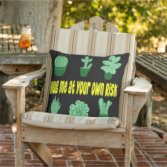 Almofada Cactus desert cactos plantar padrão moderno (Cadeira)