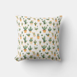 Almofada Cactus Potado em Branco