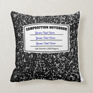 Almofada Caderno retro antiquado da composição