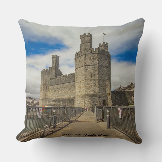 Almofada Caernarfon Castle Wales. (Frente)