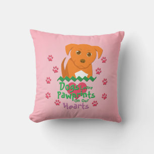 Almofada Cães Deixam Pawprint