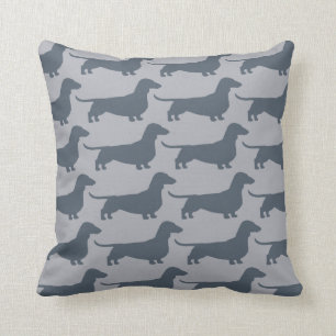 Almofada Cães Sólidos e Sólidos Pattern Fun Doxie Lover'