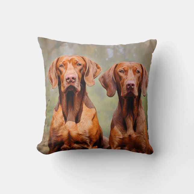 Almofada Cães Vizsla Húngaros (Frente)
