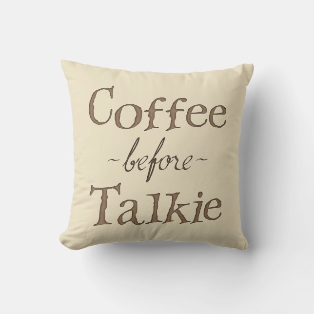 Almofada Café antes de Talkie (Frente)