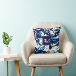 Almofada Café com Impressão Personalizada de Oceano Profund