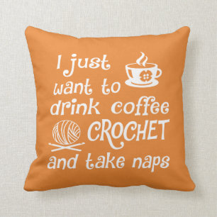 Almofada Café, Crochet e sestas
