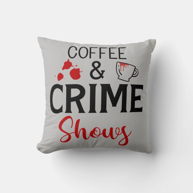 Almofada Café E Manifestações De Crime (Frente)