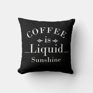 Almofada café é sol líquido