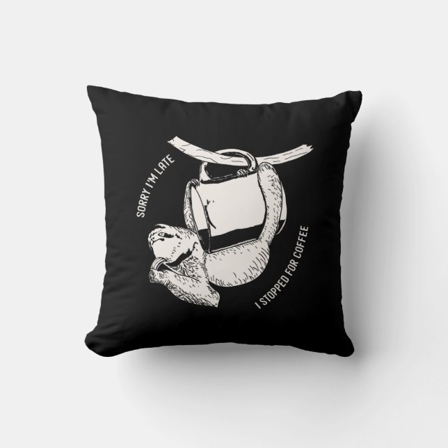 Almofada Café Lama (branco) (Frente)