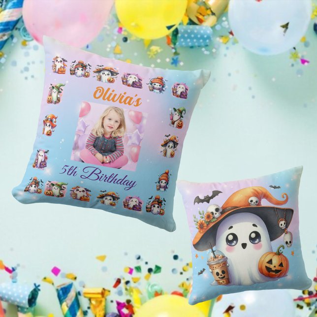 Almofada Café Lover Ghost Travesseiro decorativo Aniversári (Criador carregado)