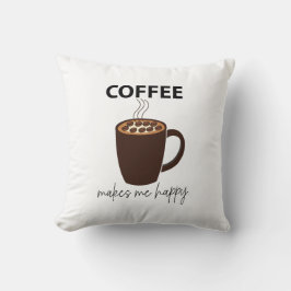 Almofada Café Me Faz Feliz Café