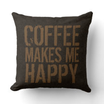 Café me faz feliz estilo urbano de tendências