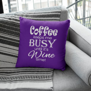 Almofada Café me mantém ocupado até o tempo do vinho!