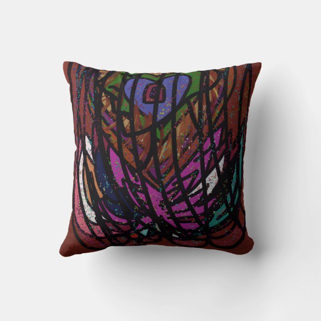 Almofada Caged Heart Throw Pillow (Verso)