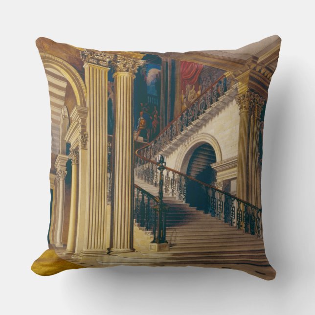 Almofada Caixa da escada, casa de Buckingham, 'da história (Frente)