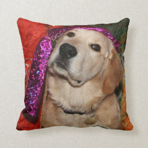 Almofada Caixa de fortuna do golden retriever
