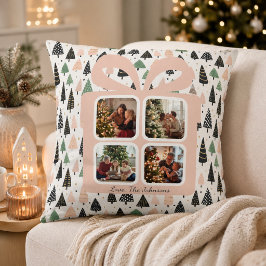 Almofada Caixa de Presente de Natal Moderna Personalizada c