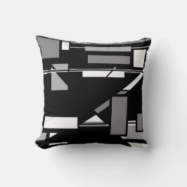 Almofada Caixas de Cinzas brancas na Abstrato de Arte Geomé